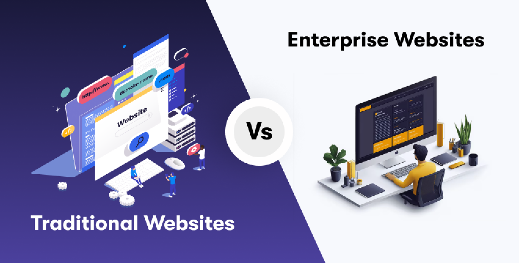 Comparison Between Traditional Websites and Enterprise Websites