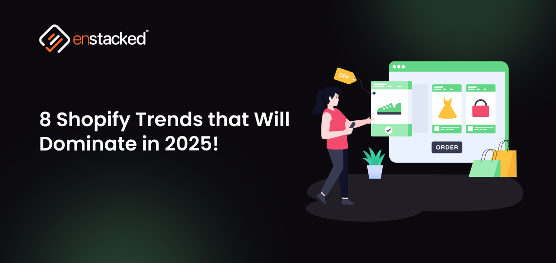 Banner titled '8 Shopify Trends that Will Dominate in 2025