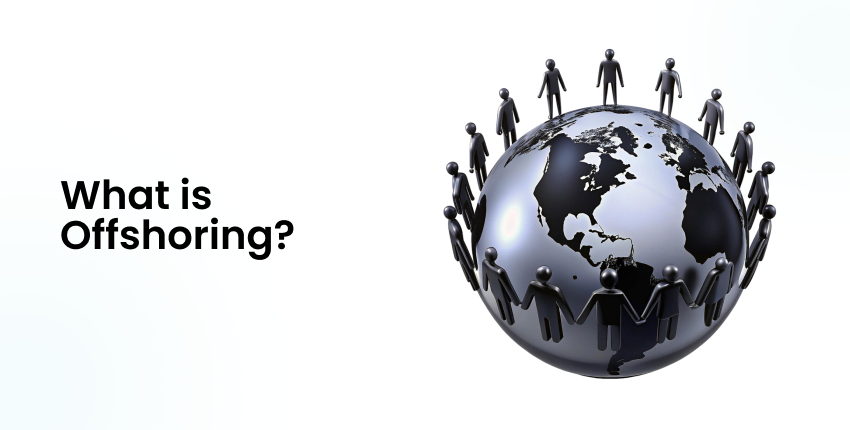 Definition of offshoring with connected remote teams across continents