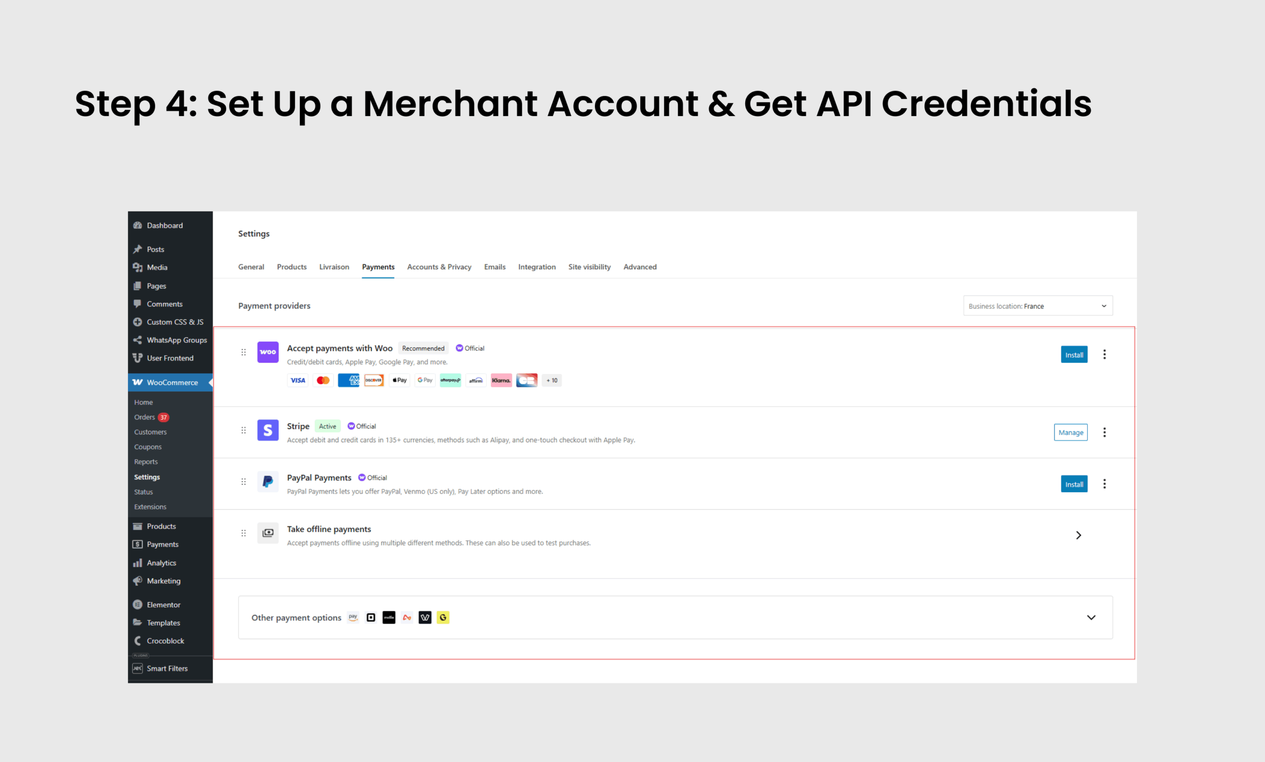 Set Up a Merchant Account & Get API Credentials