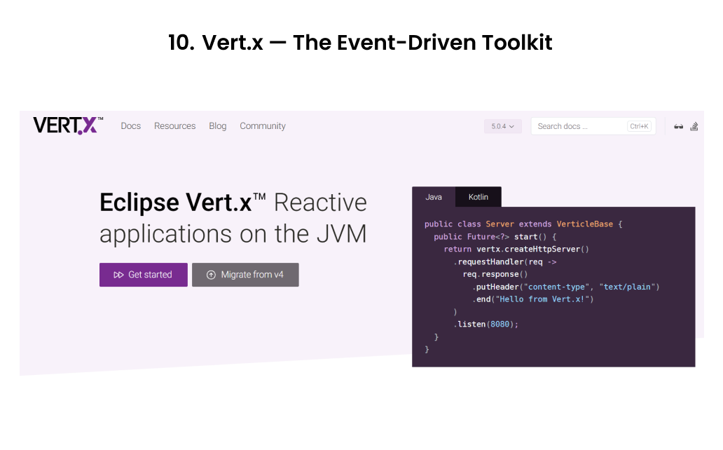 Vert.x — The Event-Driven Toolkit