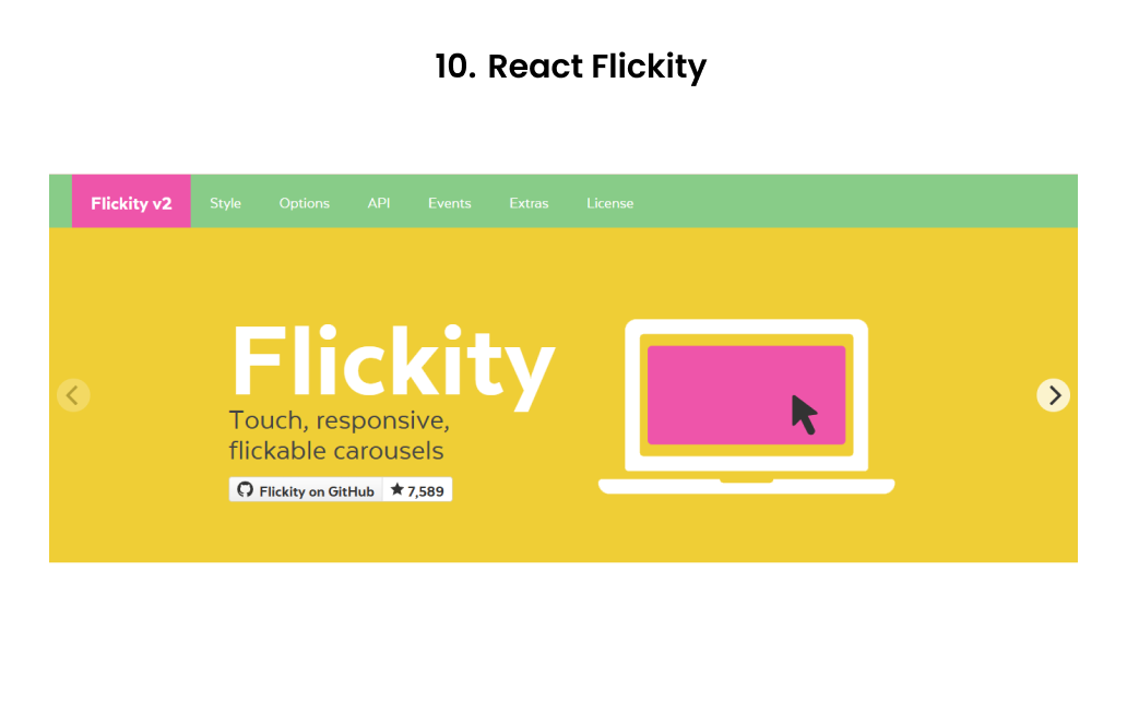 React Flickity – Touch-responsive and animated React carousel library for smooth UX