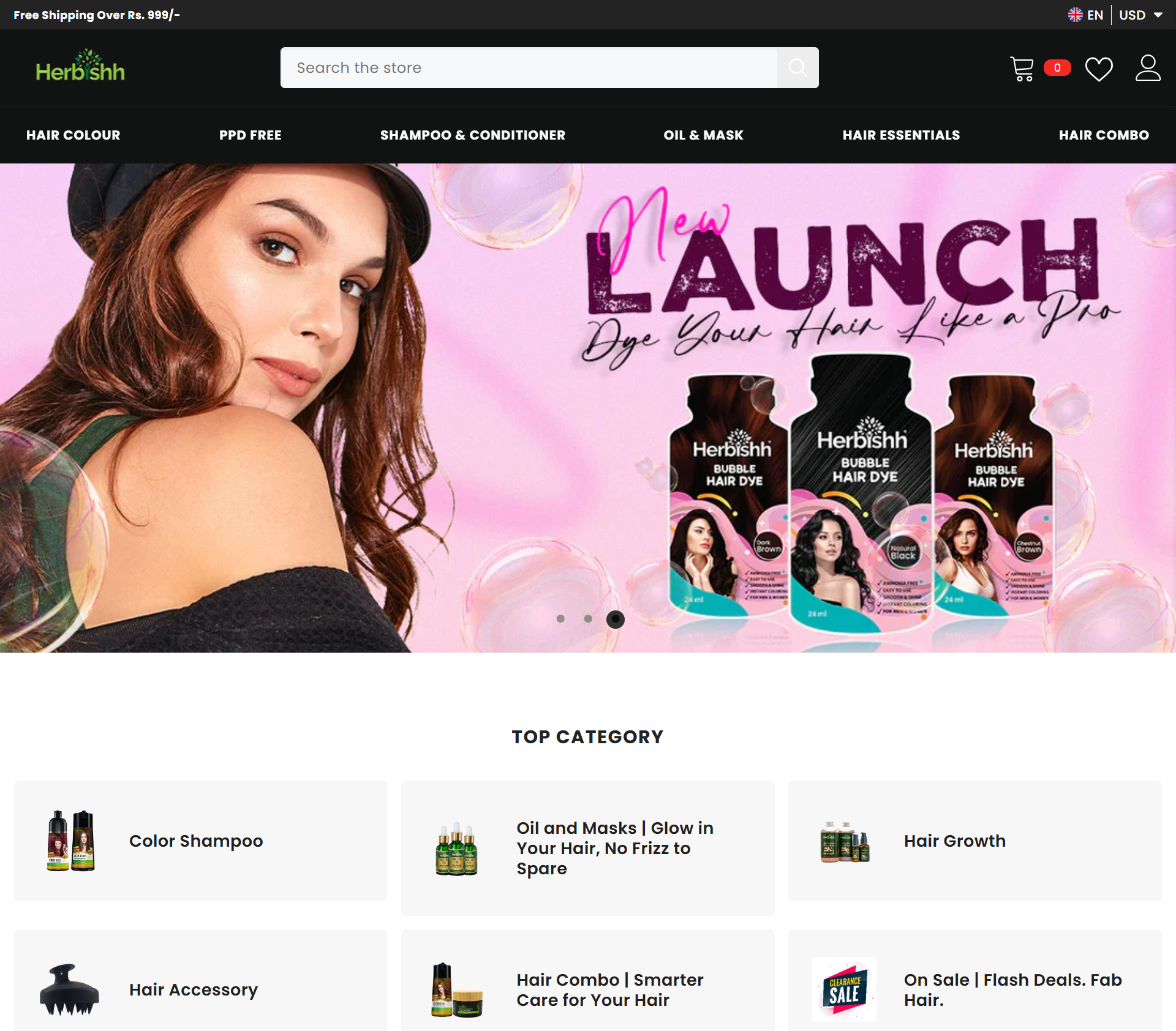 Premium eCommerce Store for Herbishh