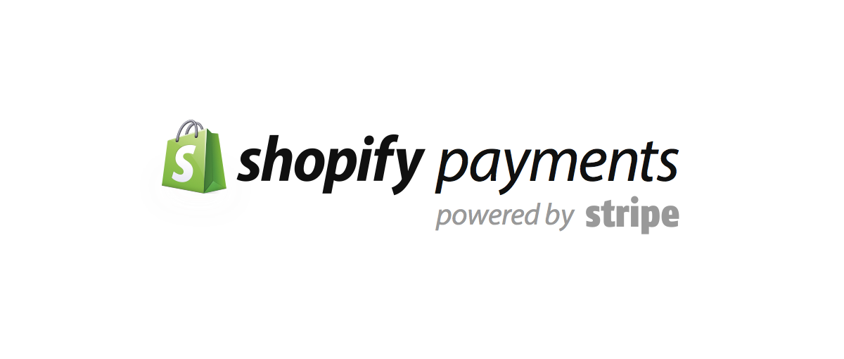 Shopify Payments logo powered by Stripe