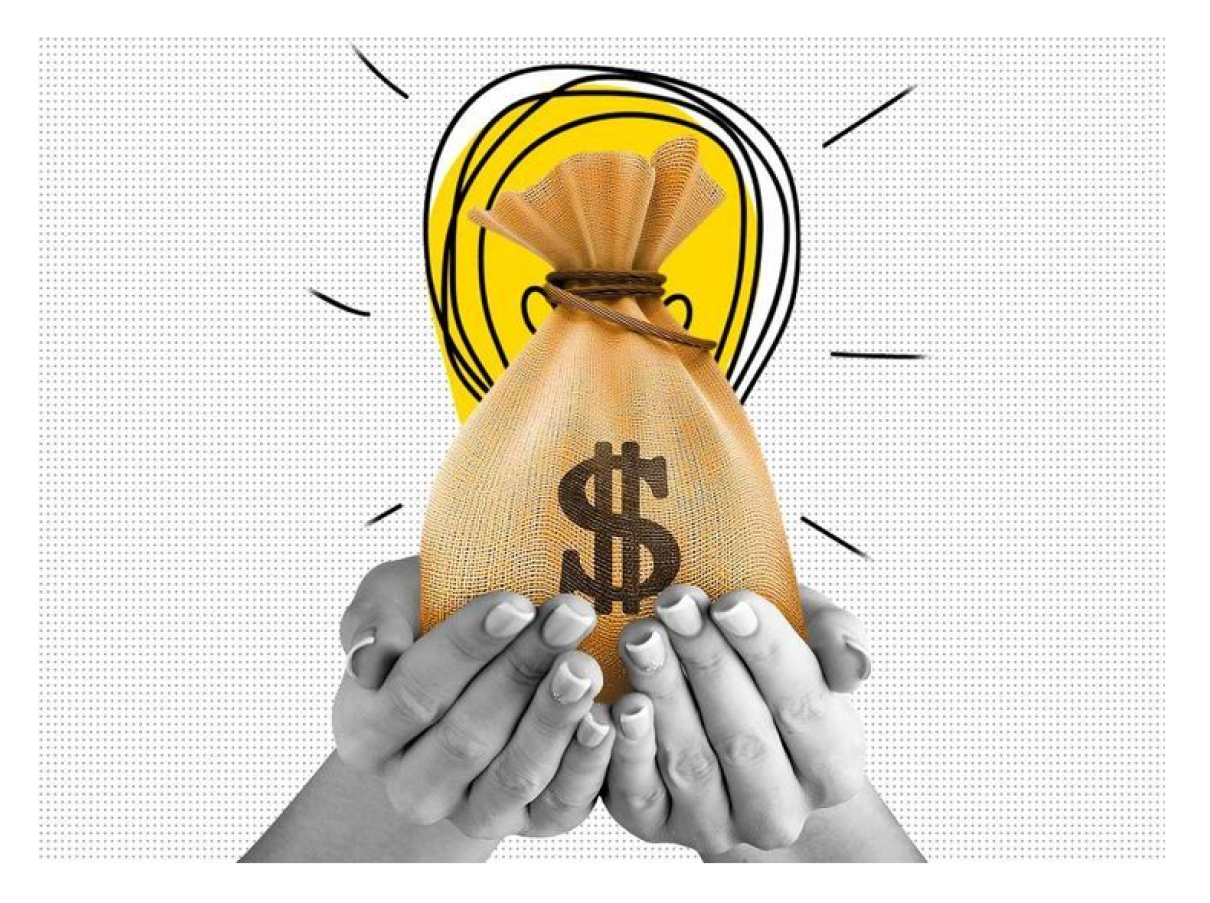 Hands holding a money bag symbolizing revenue growth through WordPress sales funnels.