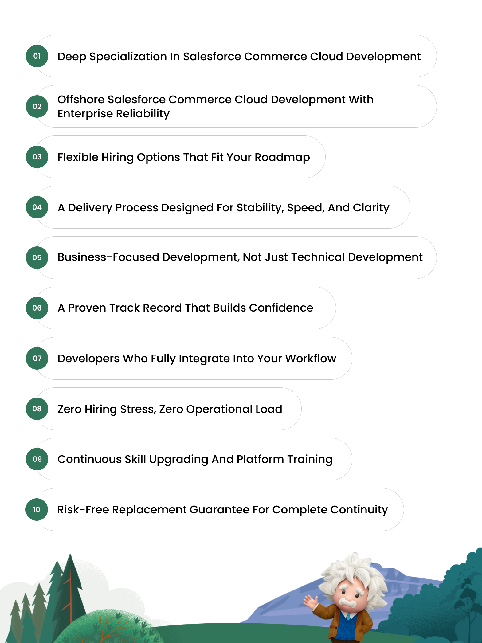 Top 10 reasons to hire Salesforce Commerce Cloud developers from Enstacked