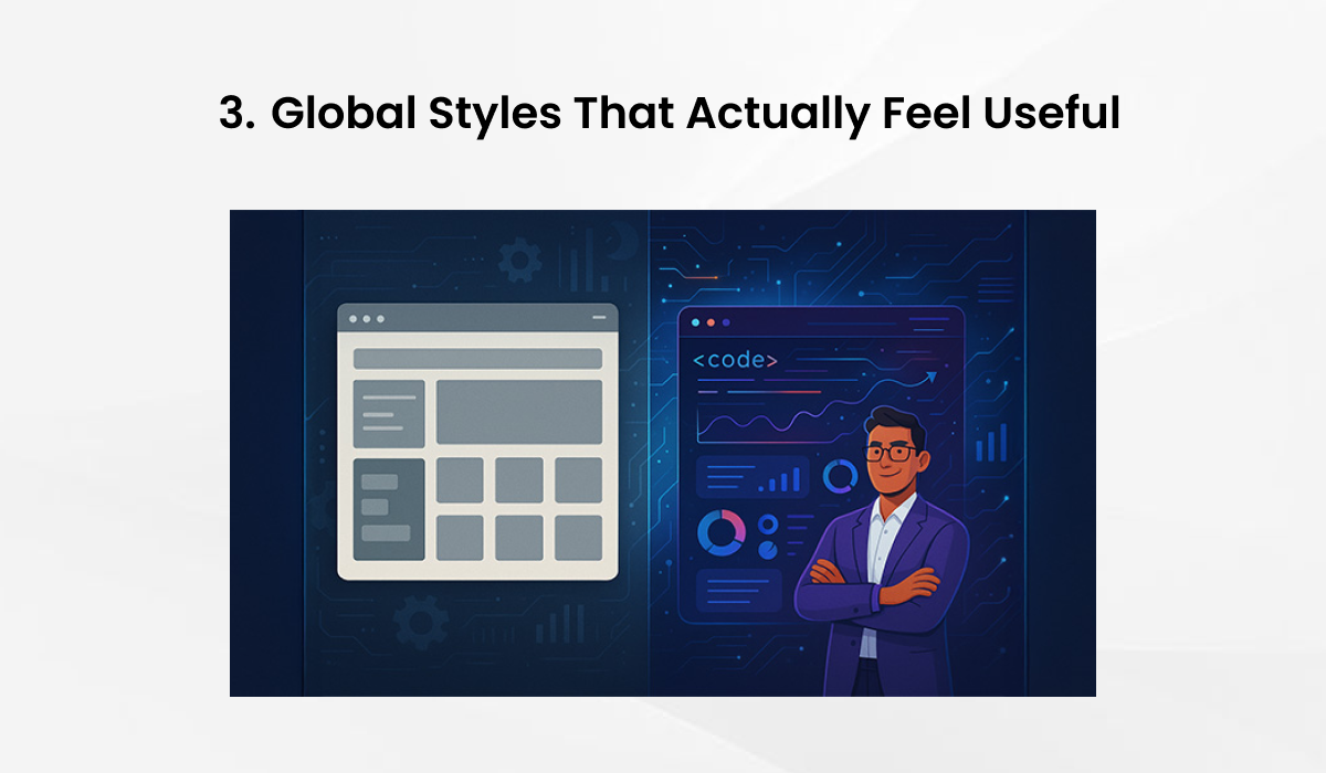 WordPress 6.9 global styles update for modern website design